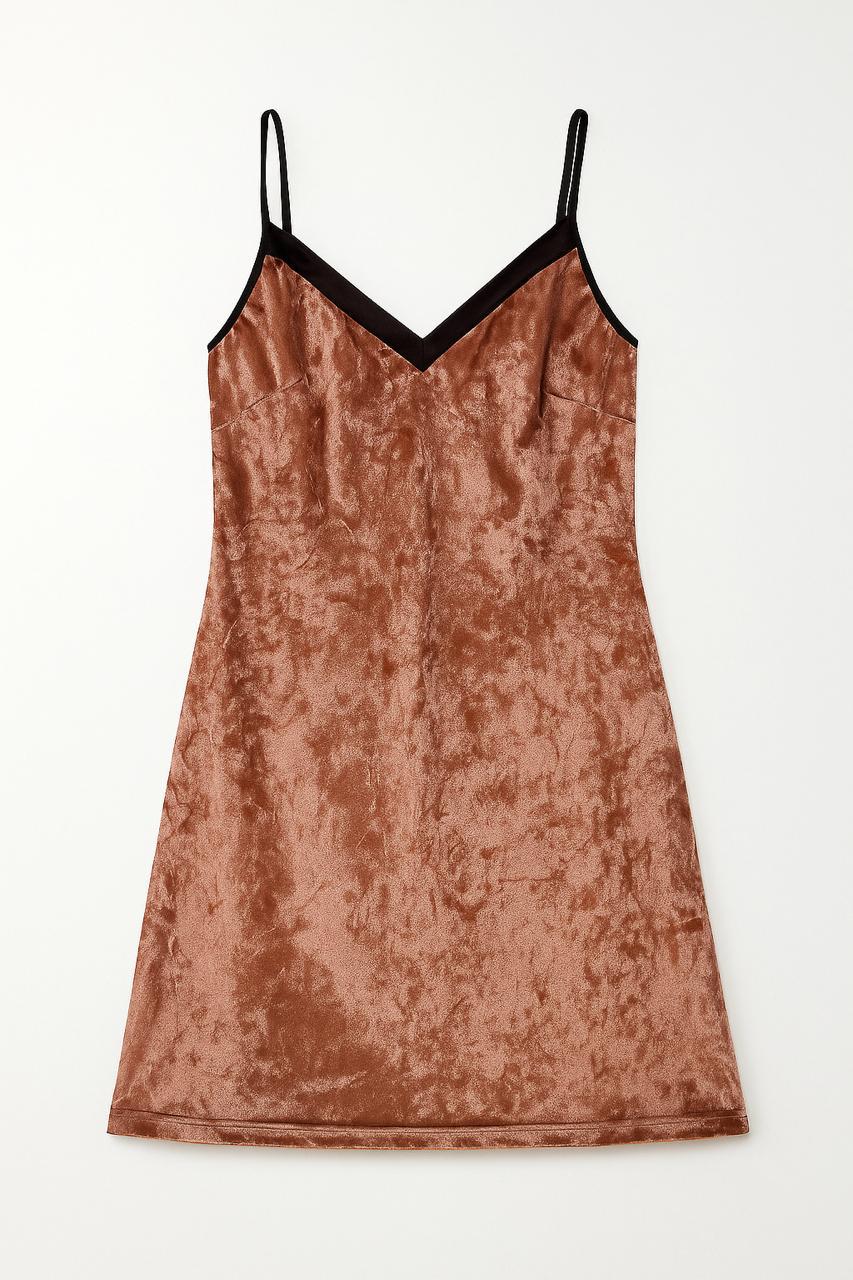 Crushed Velvet Lingerie Slip Dress – Soft &amp; Sexy Underwear Dress